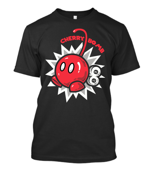 Cherry Bomb Cartoon Red Wind-Up Explosive T-Shirt