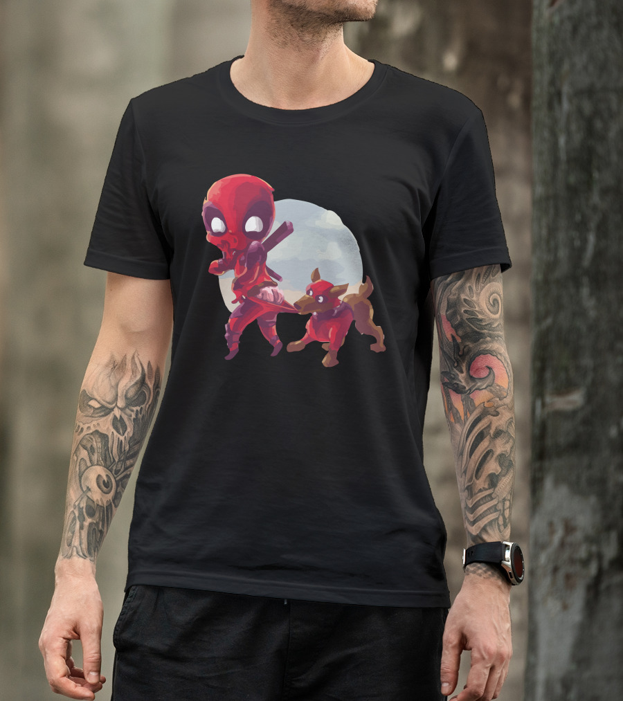 Copperpool And Red Dog Ninja Moon Adventure T-Shirt