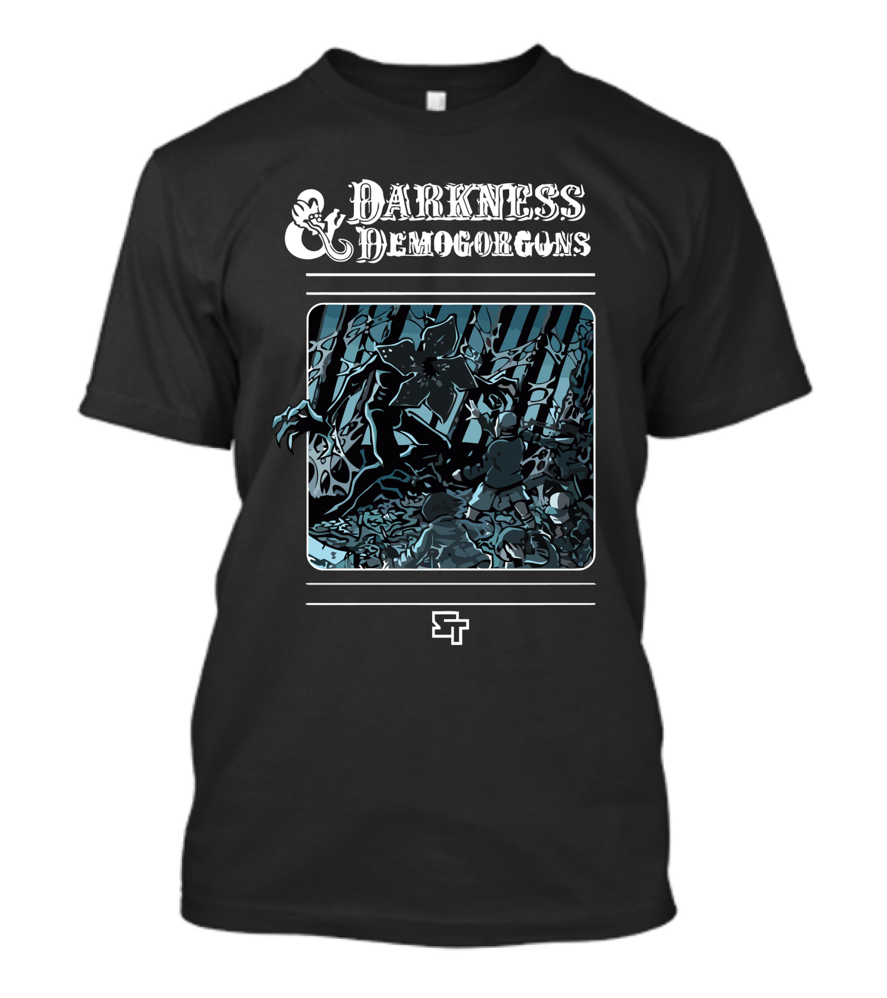 DARKNESS AND DEMOGORGONS STRANGER THINGS LOGO DUNGEONS AND DRAGONS T-Shirt