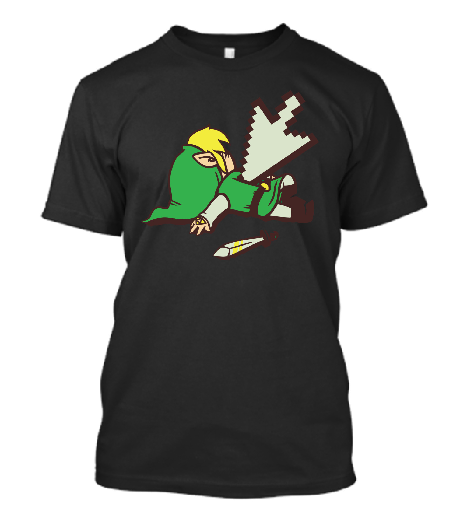 Dead Link Pixel Sword Adventure Hero T-Shirt