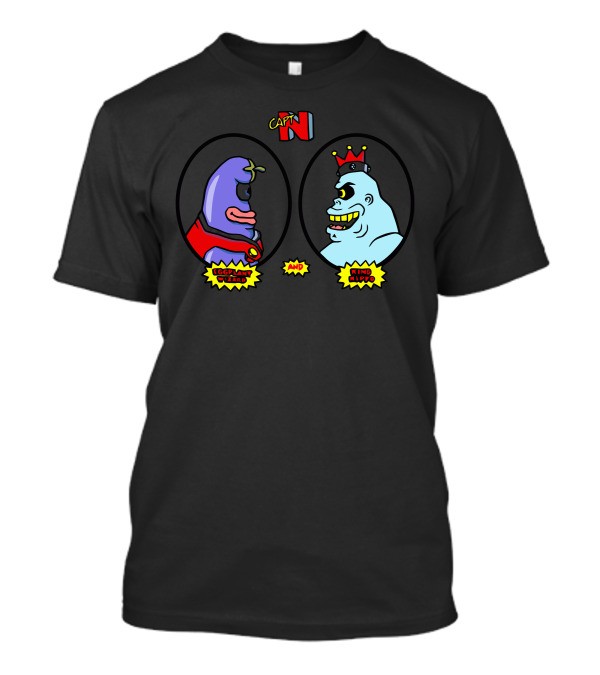 CAP'N N Eggplant Wizard And King Hippo T-Shirt