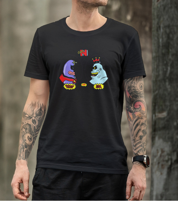 CAP'N N Eggplant Wizard And King Hippo T-Shirt
