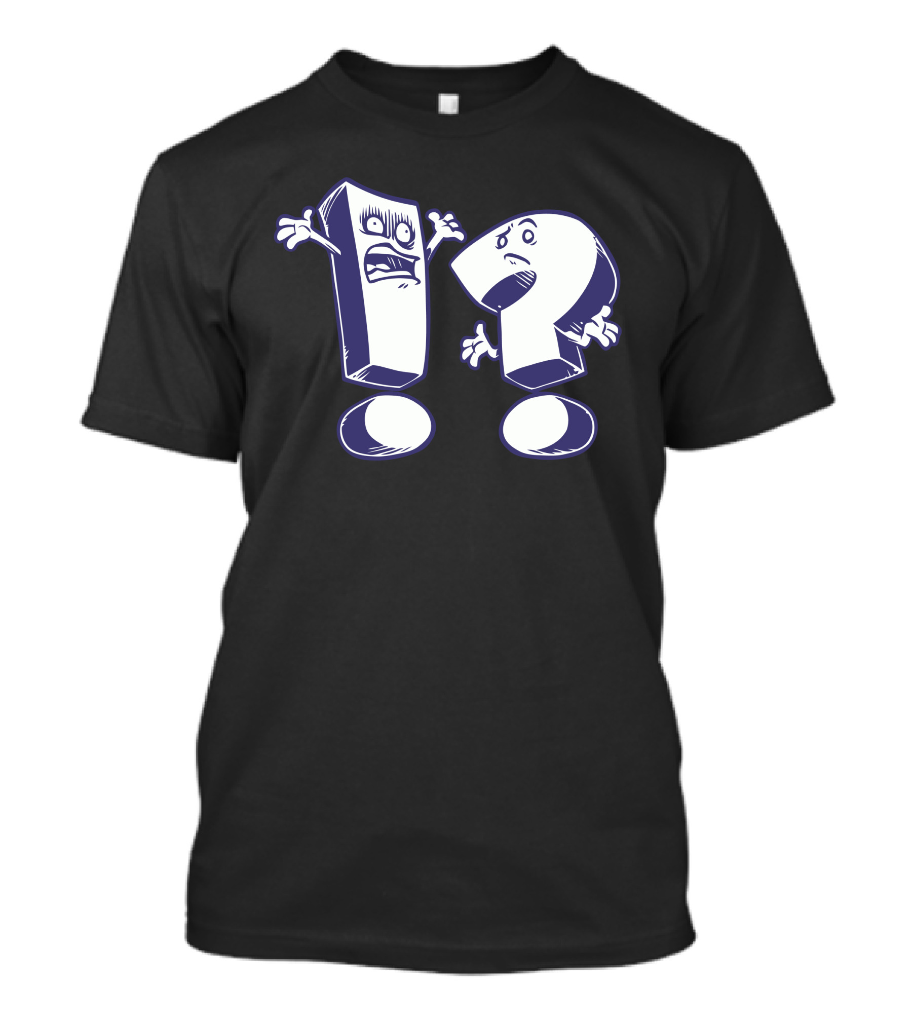 Expressions Exclamation Question Mark Characters T-Shirt
