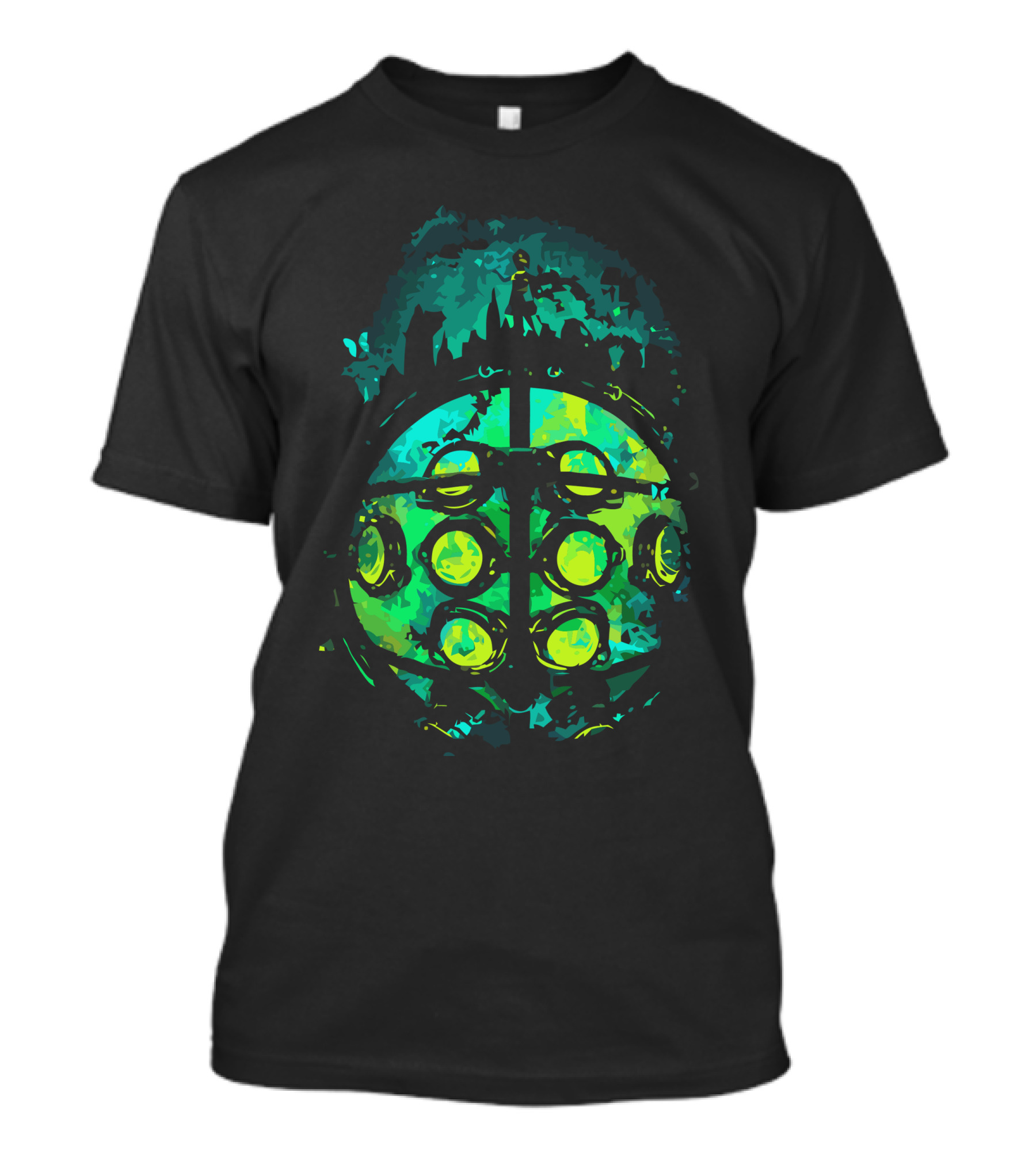 The Protector's Mask Bioshock Big Daddy Cityscape T-Shirt