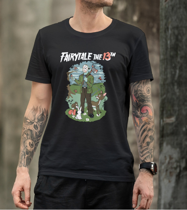 Fairytale The 13Th Jason Voorhees Woodland Animals Scene T-Shirt