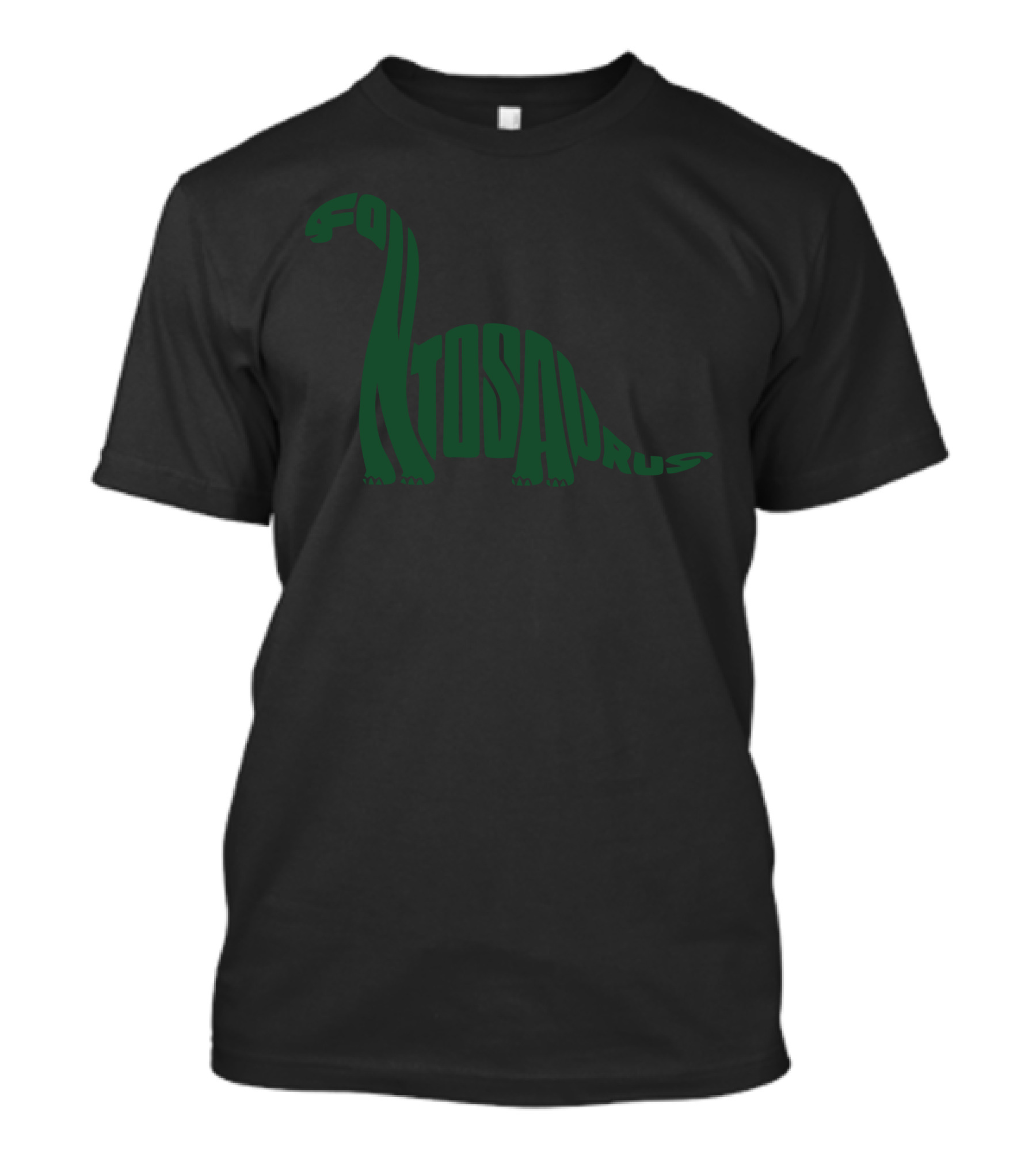 Fontasaurus Dinosaur Typography Wordplay T-Shirt