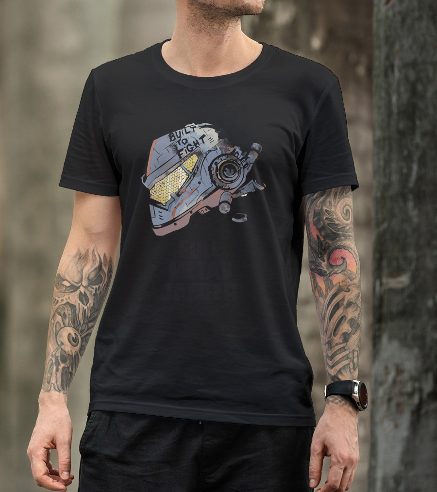 Built To Fight Full Metal Jaeger Helmet T-Shirt
