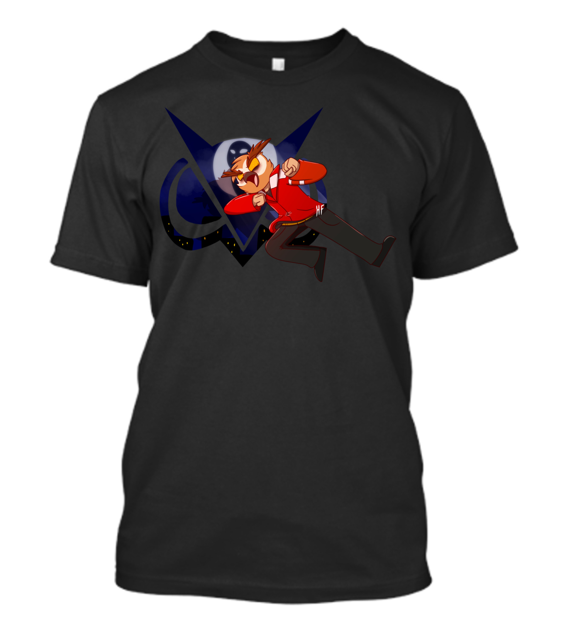 Funny Gaming Animated Character Moon Jump T-Shirt