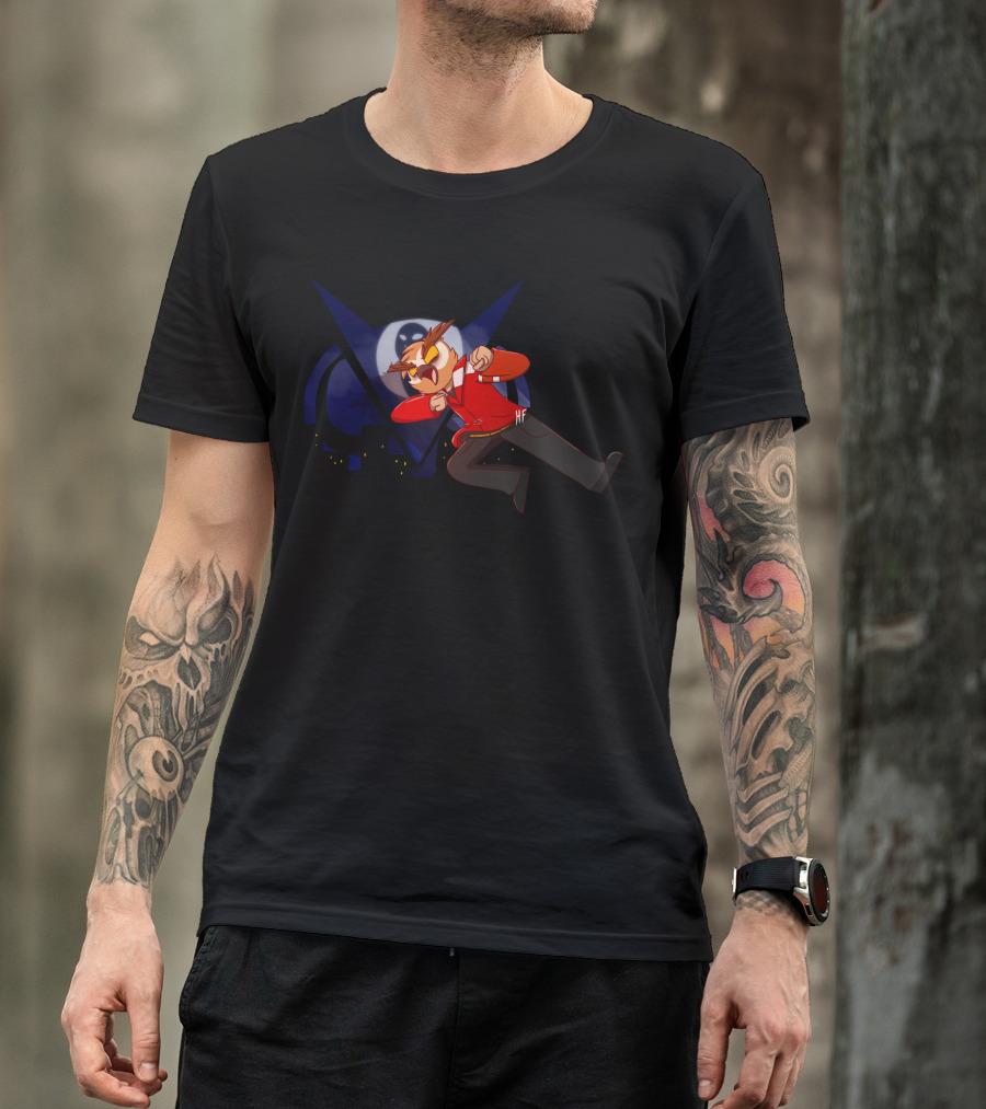 Funny Gaming Animated Character Moon Jump T-Shirt