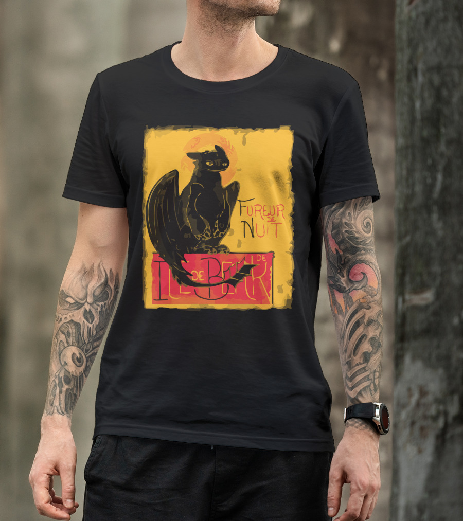 Fureur De Nuit Chat Noir T-Shirt