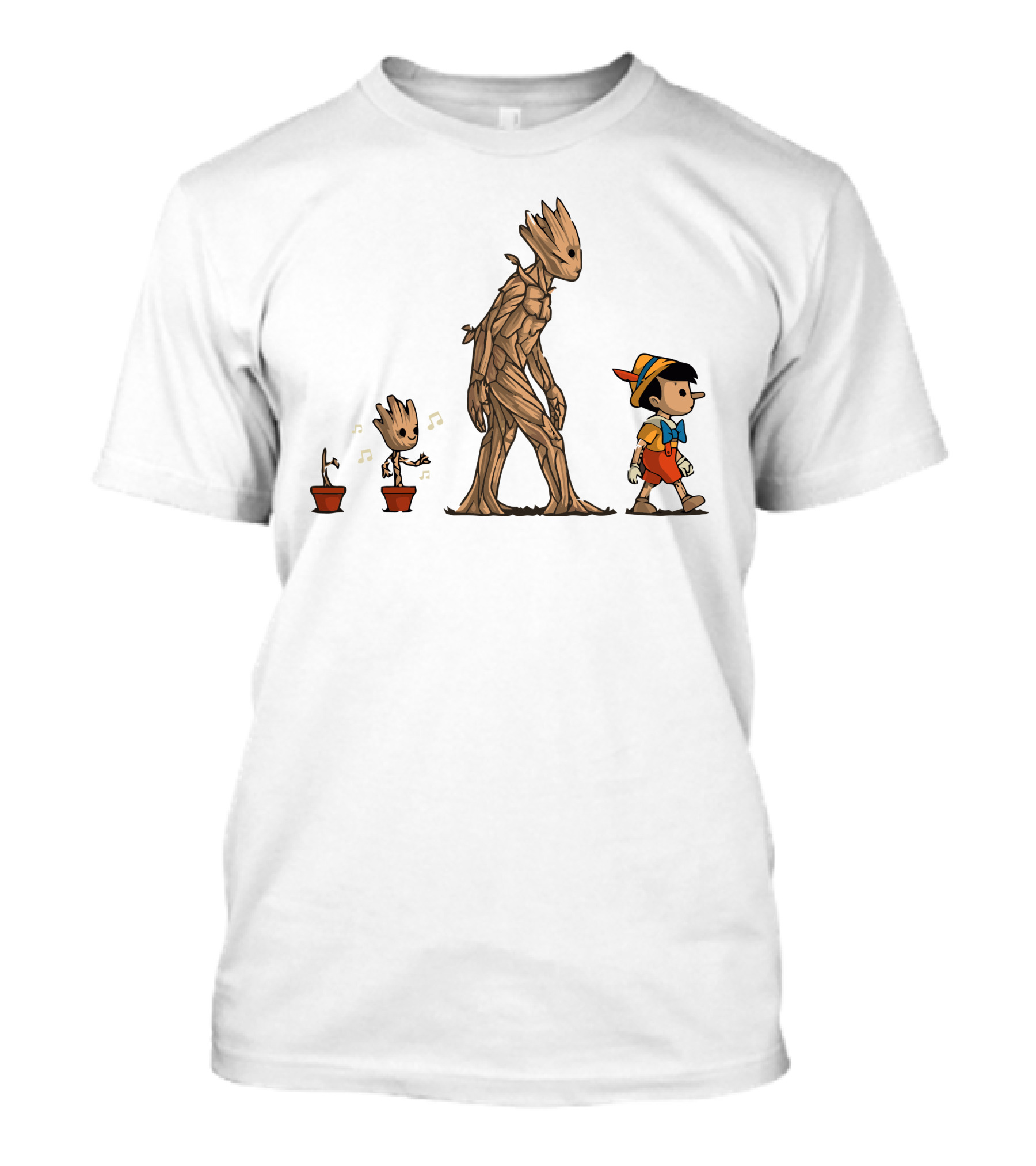 Galactic Heritage Groot Evolution With Pinocchio T-Shirt