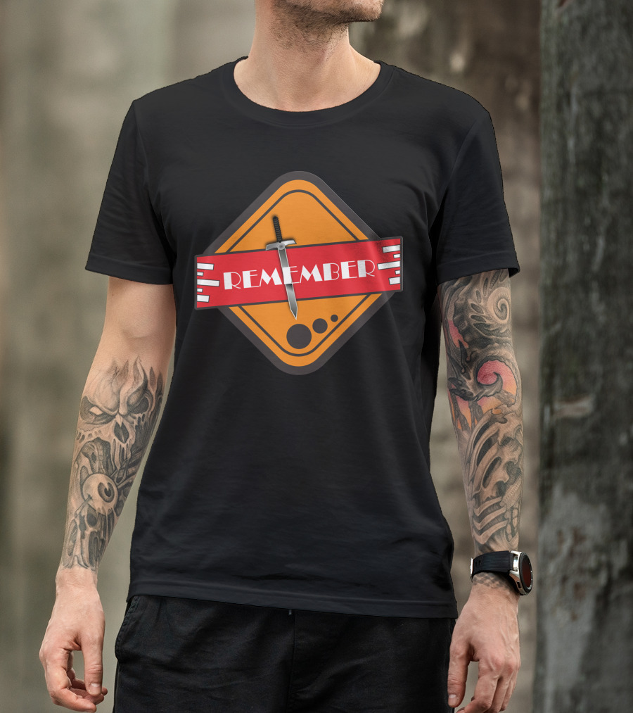 Remember Six Sword Iconic Badge T-Shirt