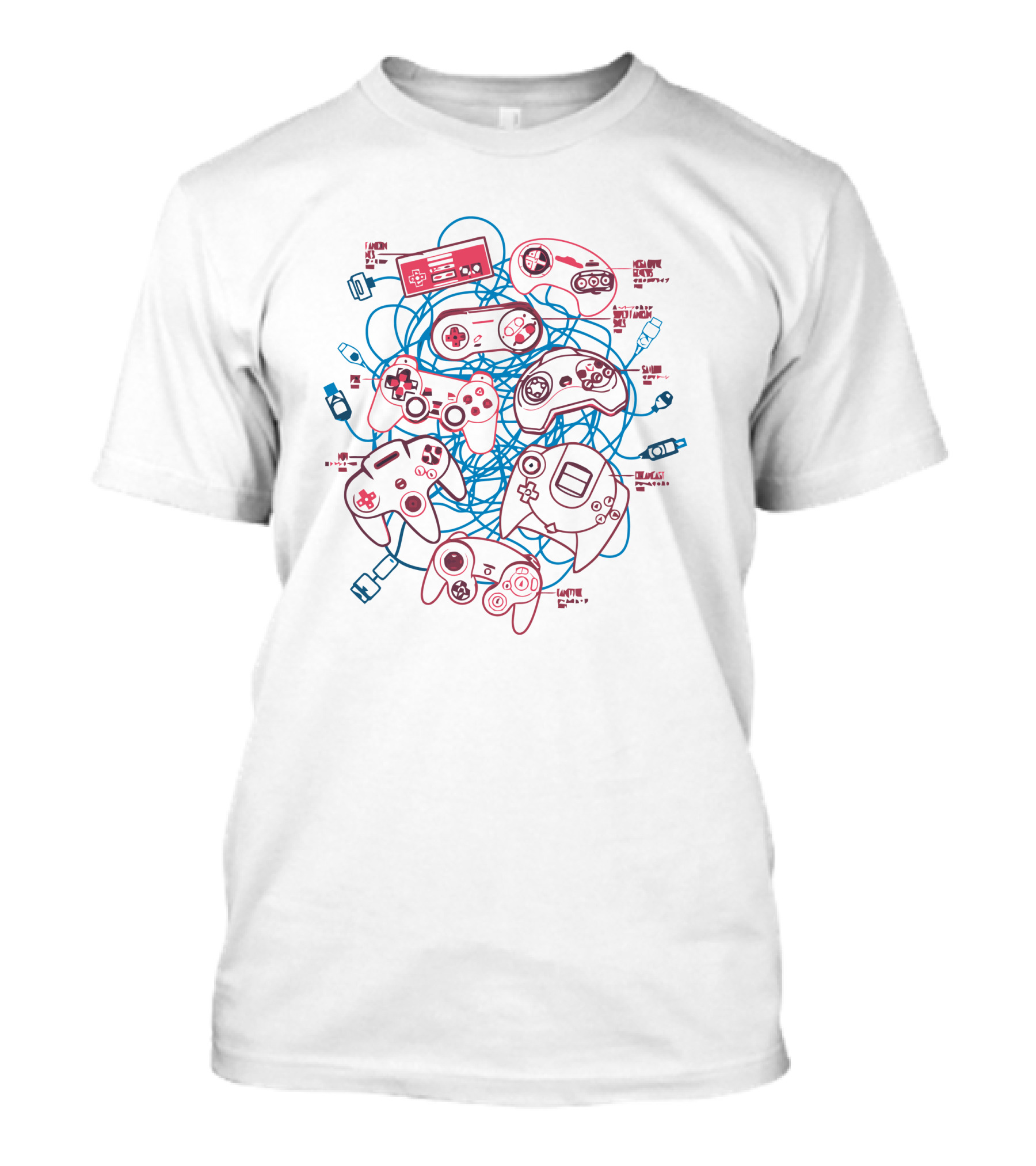 Gaming Legacy Retro Controllers Wired Collection T-Shirt