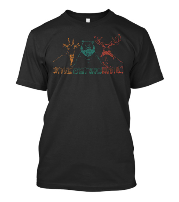 Goatee Beard Mustache Goat Bear Moose Trio T-Shirt