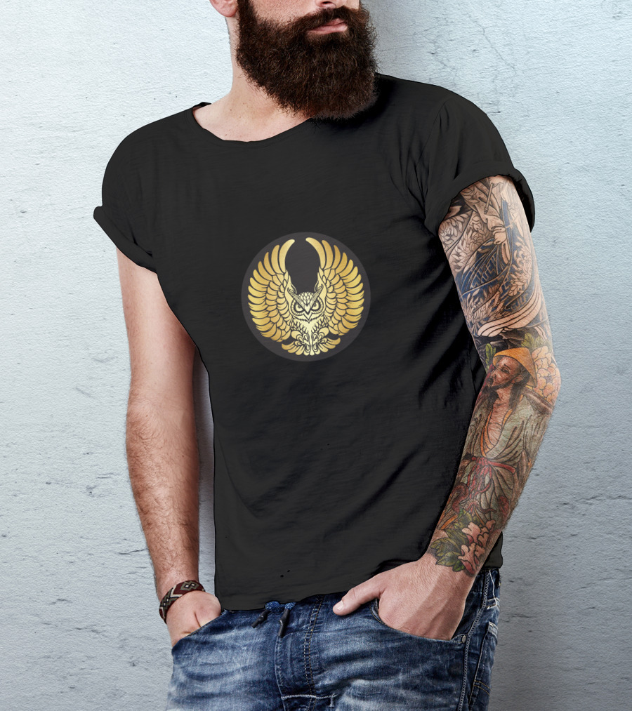 Gold Owl Wings Best T-Shirt