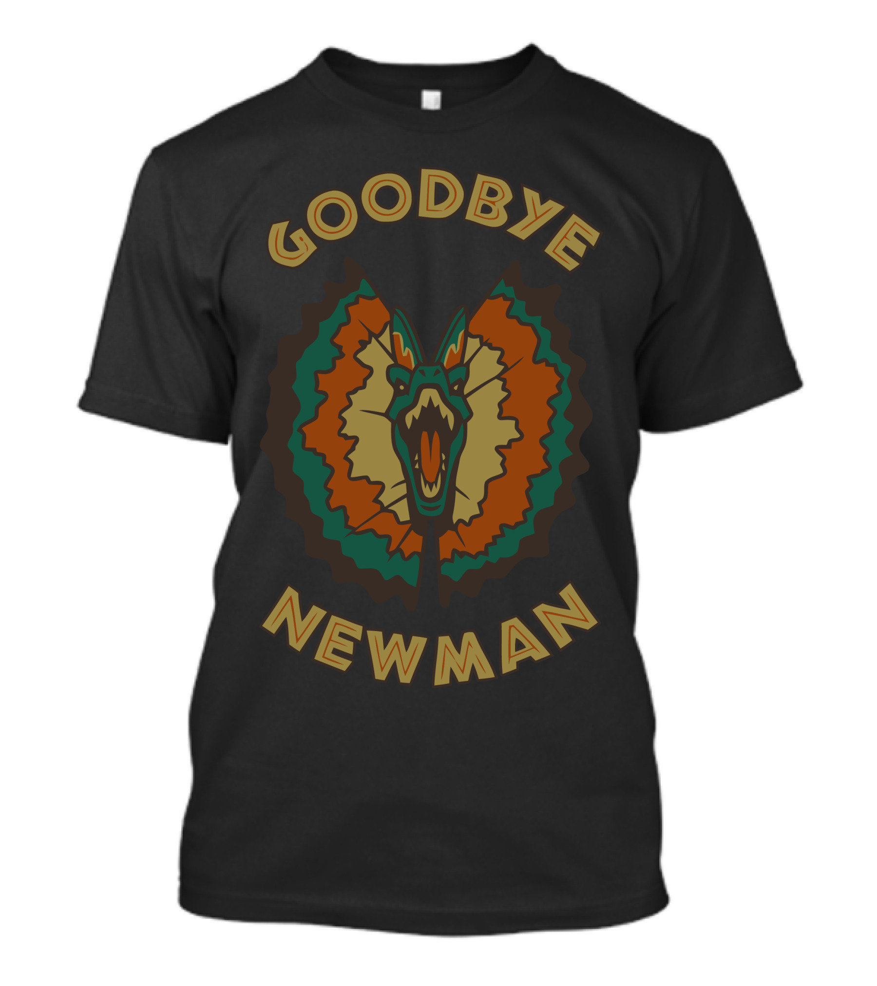 Goodbye Newman Dilophosaurus Jurassic Reference T-Shirt