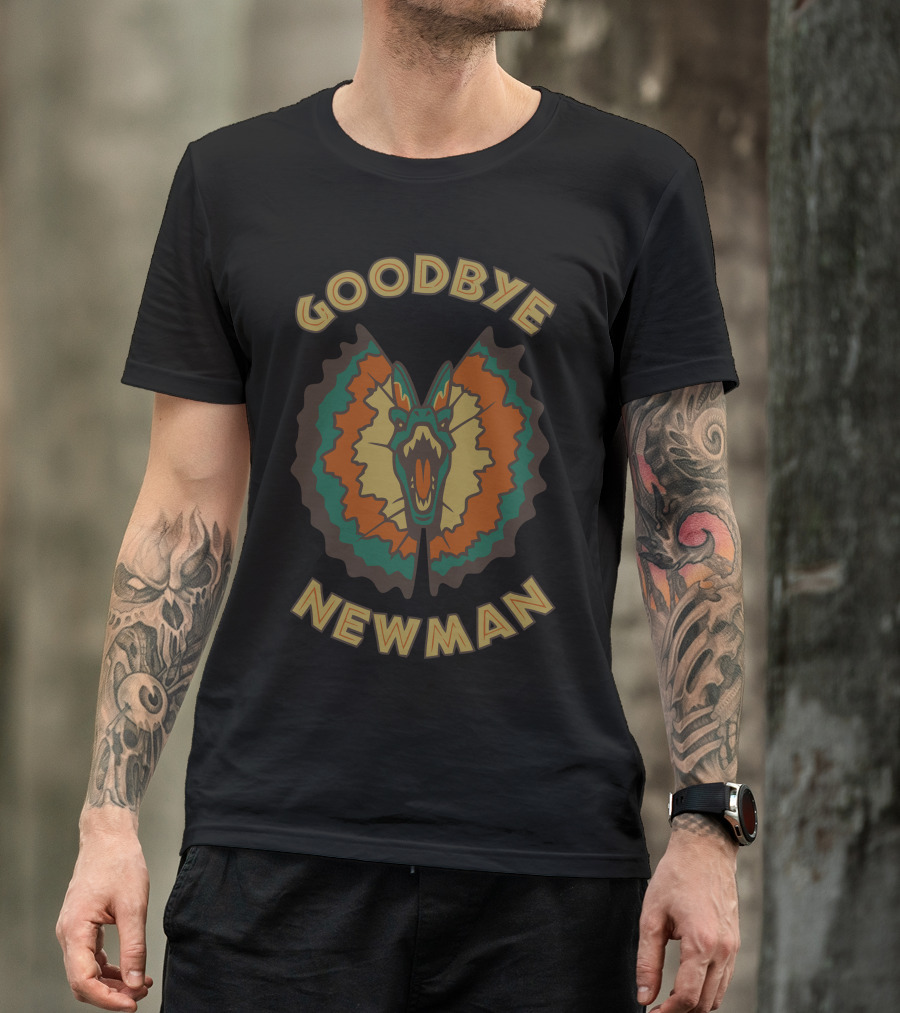 Goodbye Newman Dilophosaurus Jurassic Reference T-Shirt