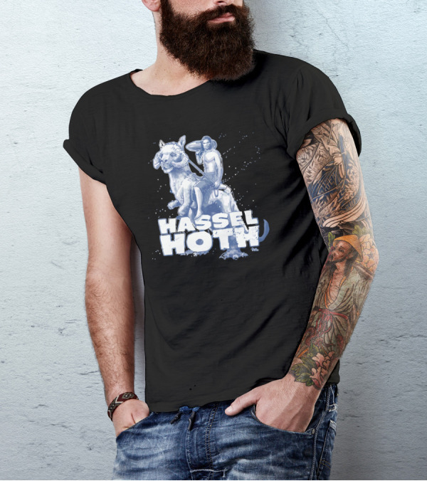 Hasselhoth Star Wars Parody With Tauntaun Rider Iconic Fusion T-Shirt