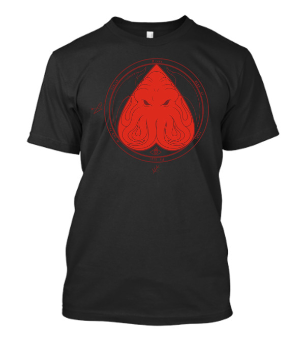 Heartcraft Cthulhu Red Sigil Glyph Magic T-Shirt