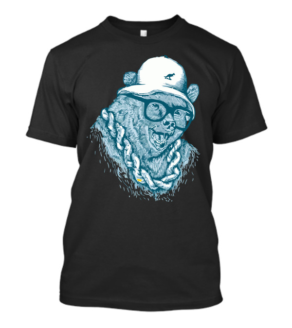 Hip Hop Hibernation Bear With Glasses And Chain T-Shirt