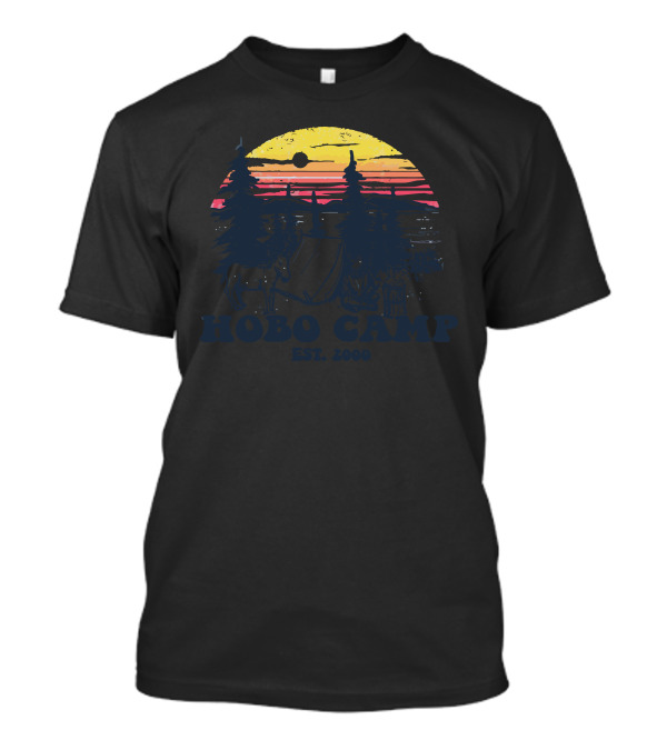 HOBO CAMP EST. 2000 Sunset Wilderness Scene T-Shirt