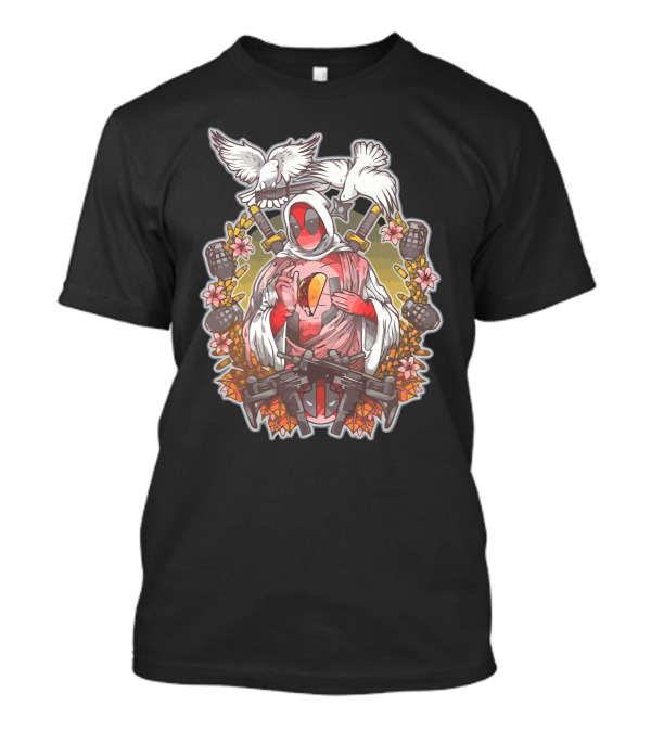 Holypool Iconic Mashup With Doves, Grenades, And Crossed Swords T-Shirt