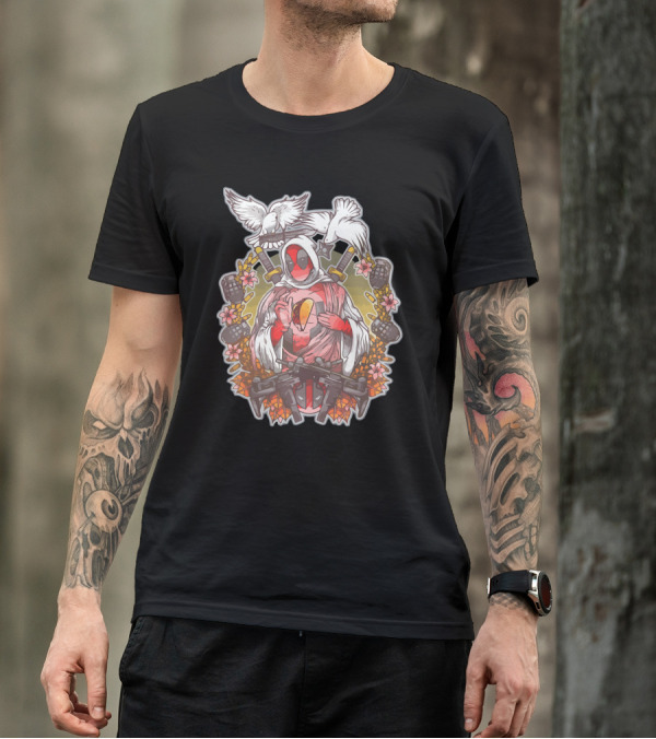Holypool Iconic Mashup With Doves, Grenades, And Crossed Swords T-Shirt