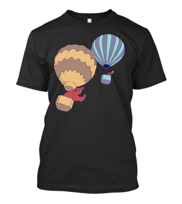 Hot Bear In Colorful Balloons Adventure T-Shirt