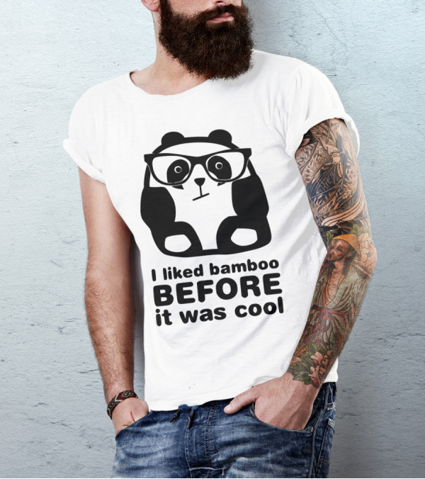 I Liked Bamboo Before It Was Cool Panda Glasses T-Shirt