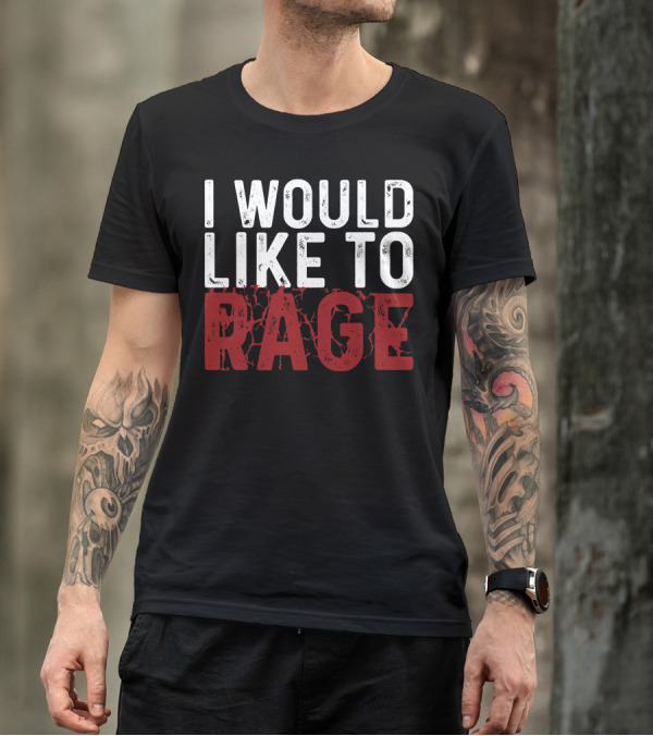 I Would Like To Rage Dungeons And Dragons Inspired Phrase T-Shirt