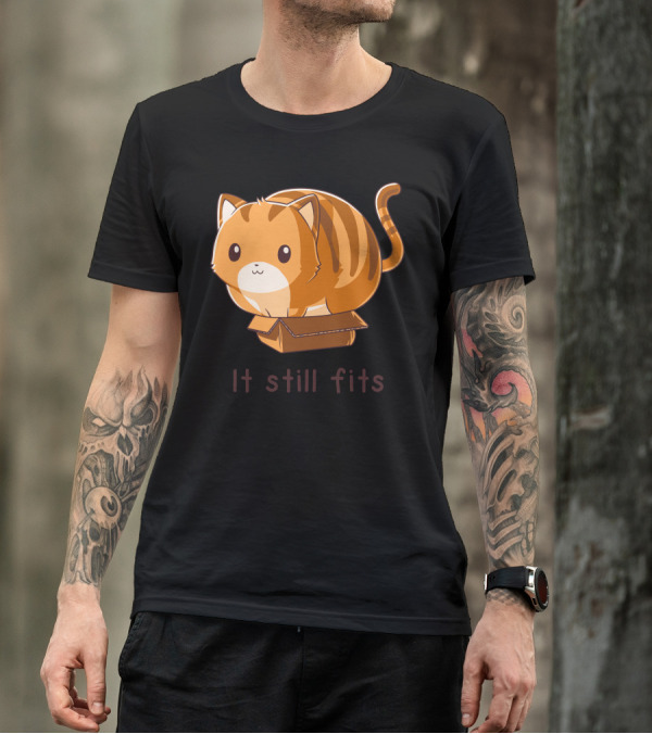 It Still Fits Cute Cat In Box T-Shirt