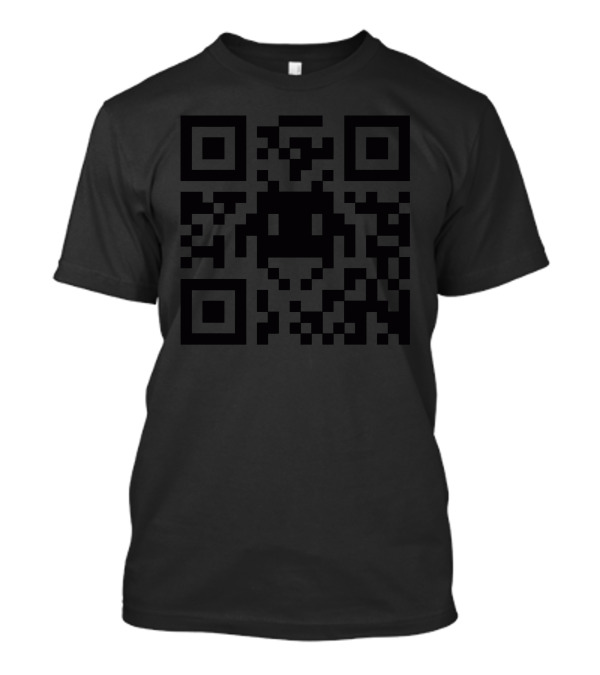 Invadqr QR Code Pixel Art Alien T-Shirt