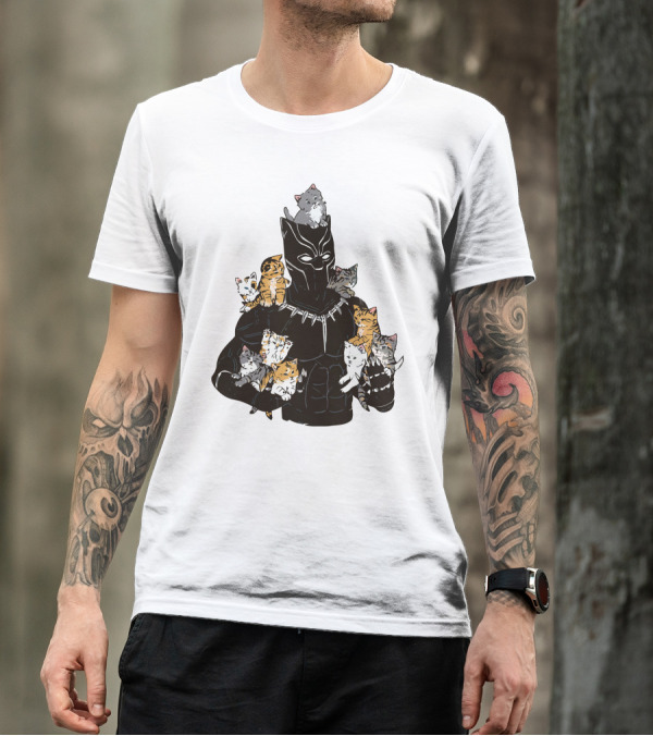 King Of Kittens Black Panther Cats T-Shirt