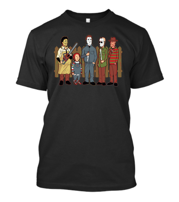 King Of Horror Villains Featuring Iconic Characters T-Shirt