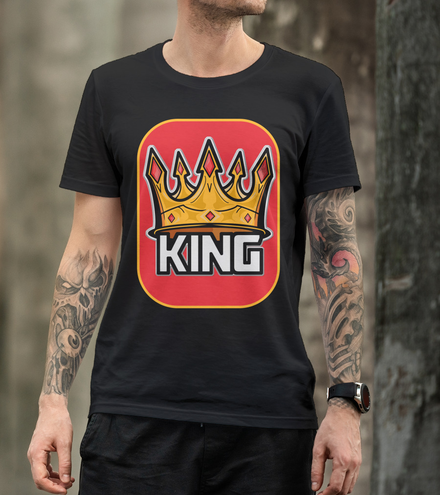 King Red Crown Royalty T-Shirt