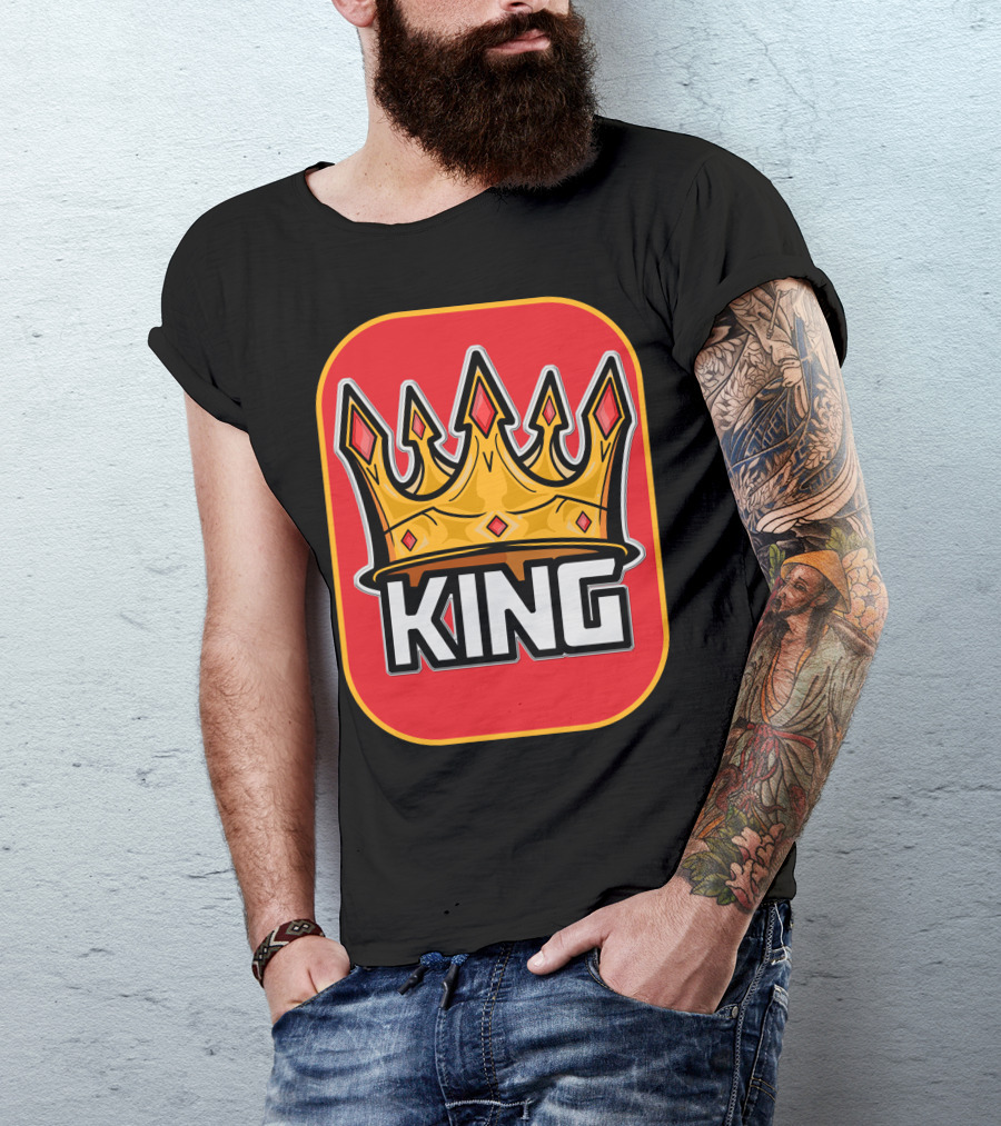 King Red Crown Royalty T-Shirt