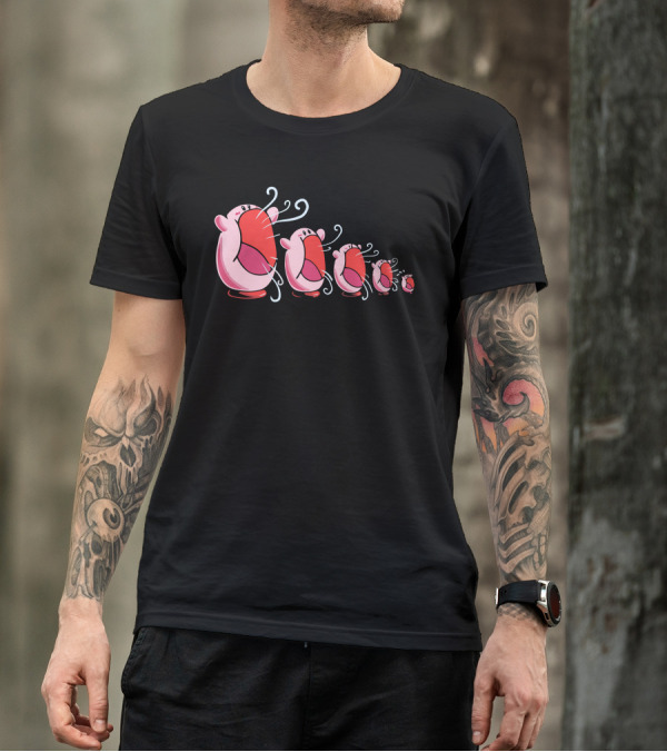 Kirby Matryoshka Dolls Lineup T-Shirt