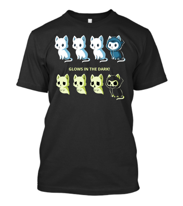 Kitten Of Death Glows In The Dark Evolution T-Shirt