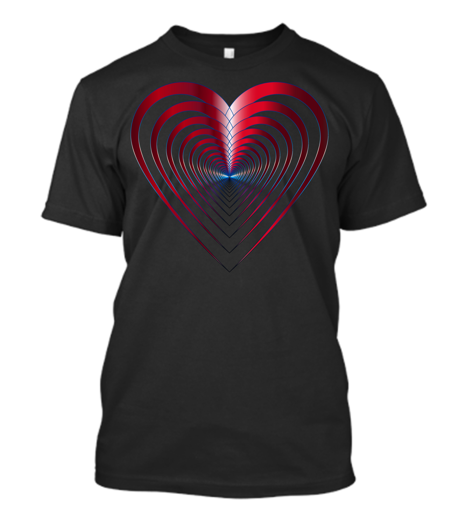 Love Red Best Heart Layers T-Shirt