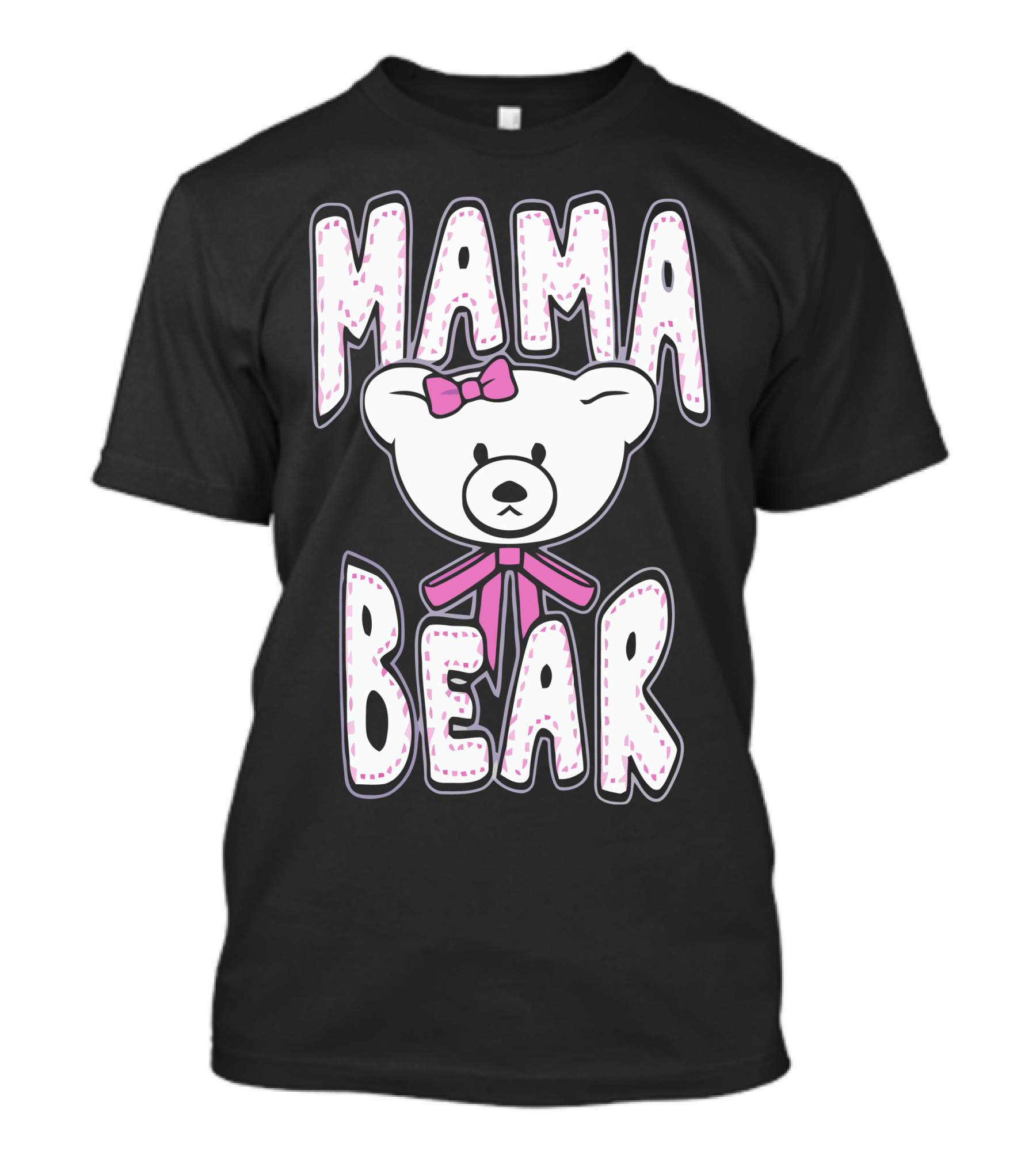 MAMA BEAR BOW AND PINK T-Shirt