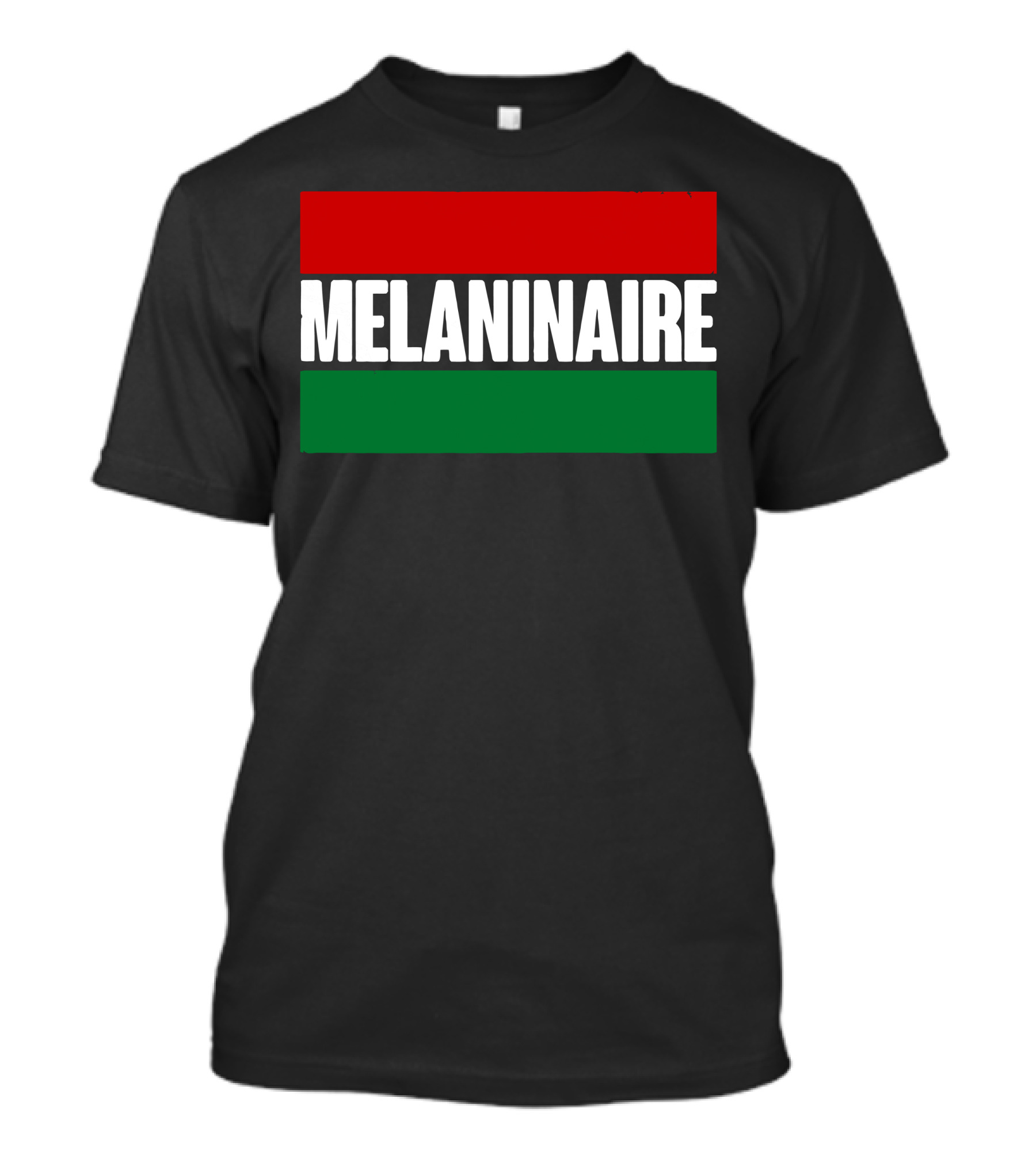 Melaninaire Red Black And Green Pan-African Flag T-Shirt