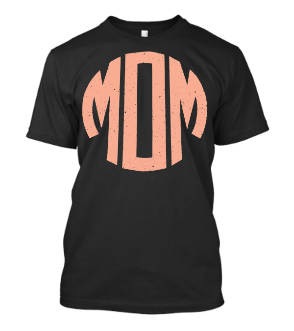 Retro Style 'Mom' Text T-Shirt