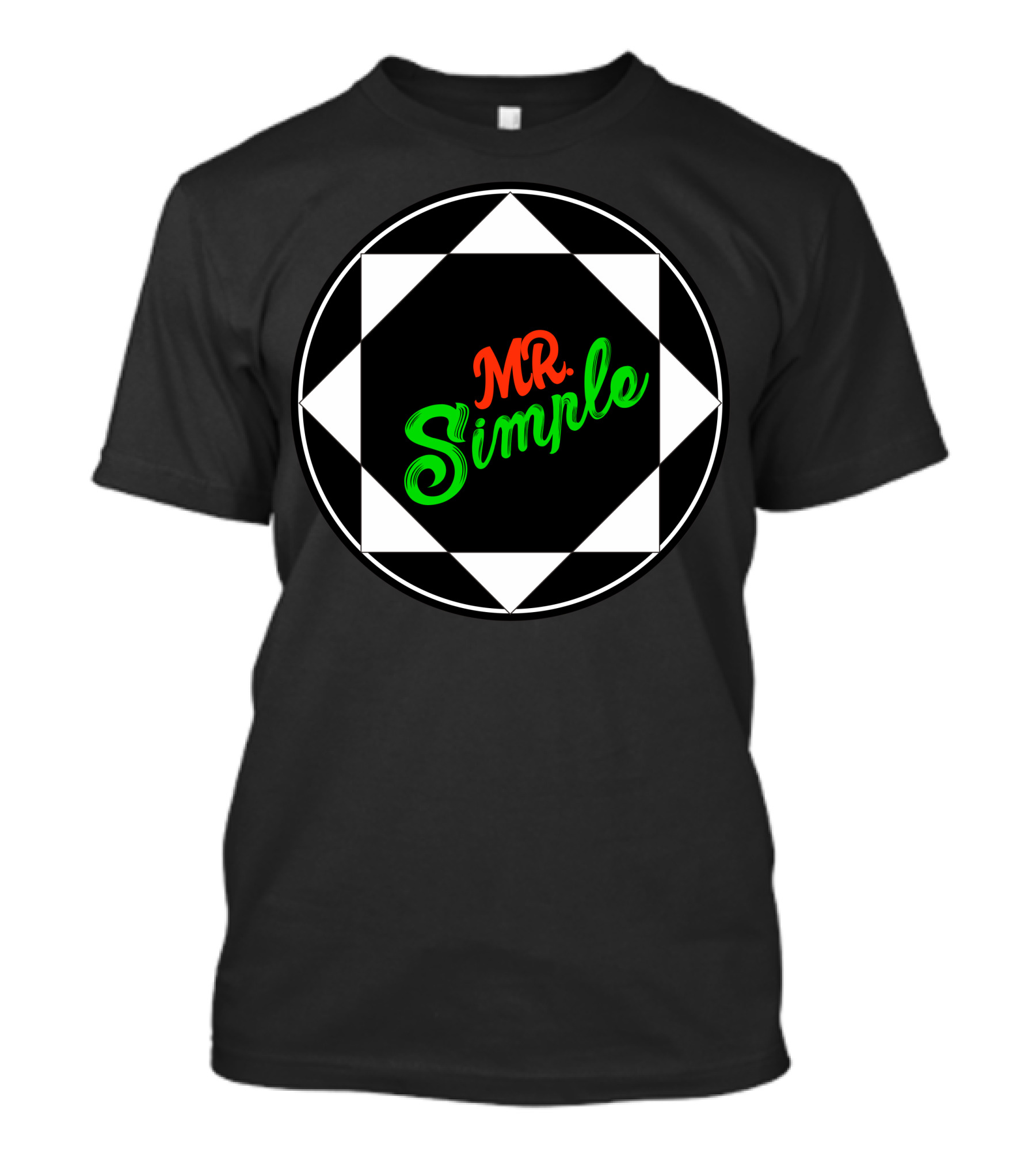 Mr Simple Classic Geometric Circle T-Shirt
