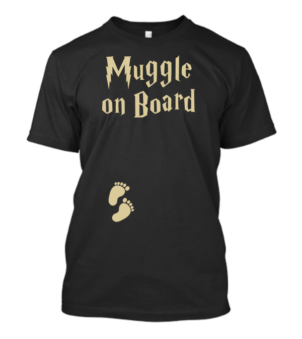 Muggle On Board Baby Feet Wizard T-Shirt