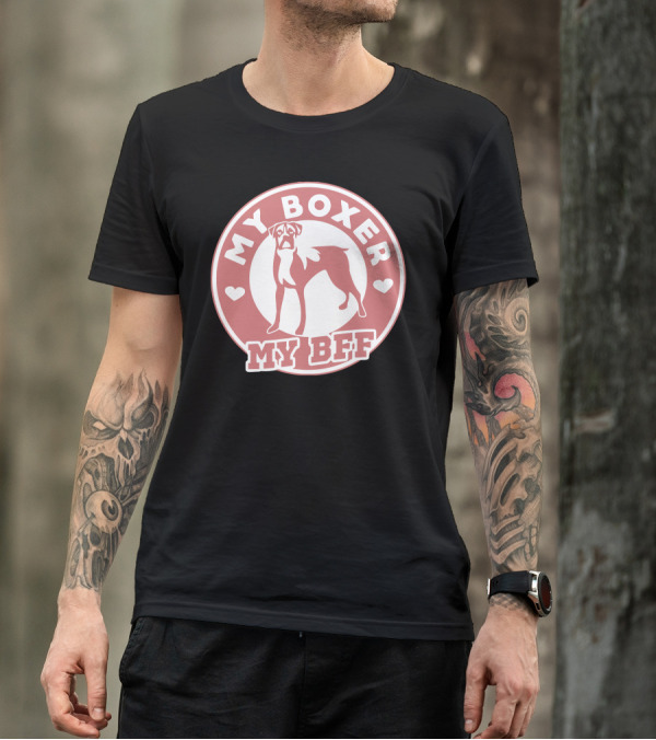 My Boxer My BFF With Heart Accents T-Shirt