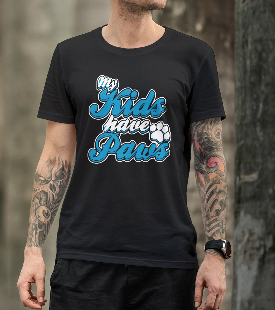 My Kids Have Paws Paw Prints T-Shirt