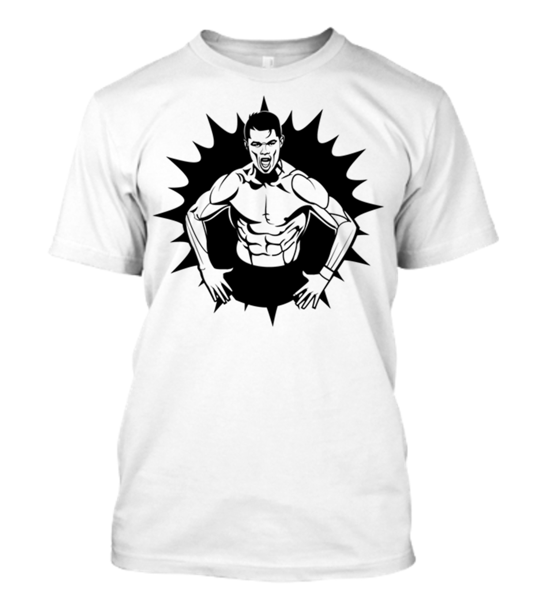Nice Boy Muscle Burst Comic T-Shirt