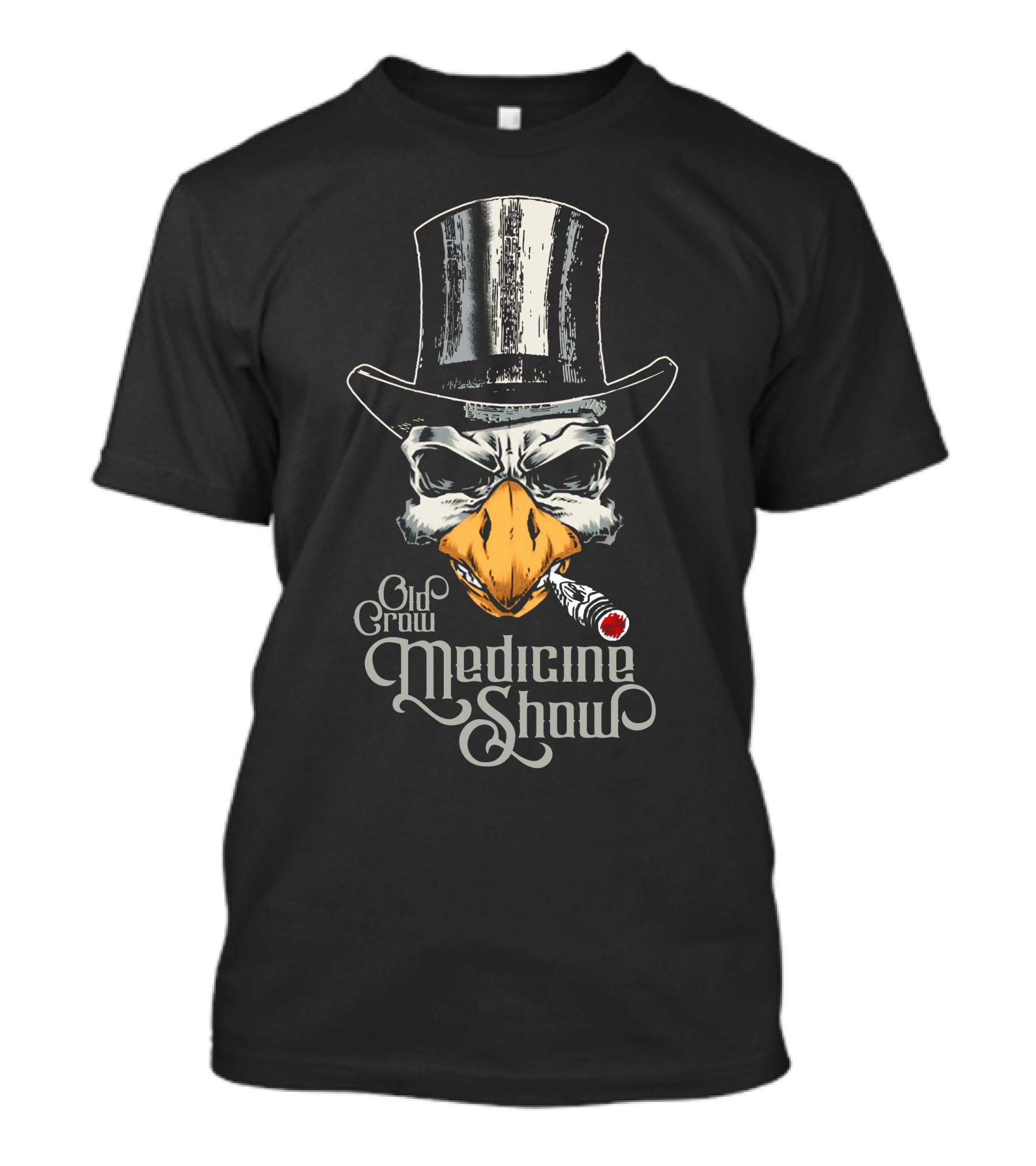 Old Crow Medicine Show Top Hat Crow With Cigar T-Shirt
