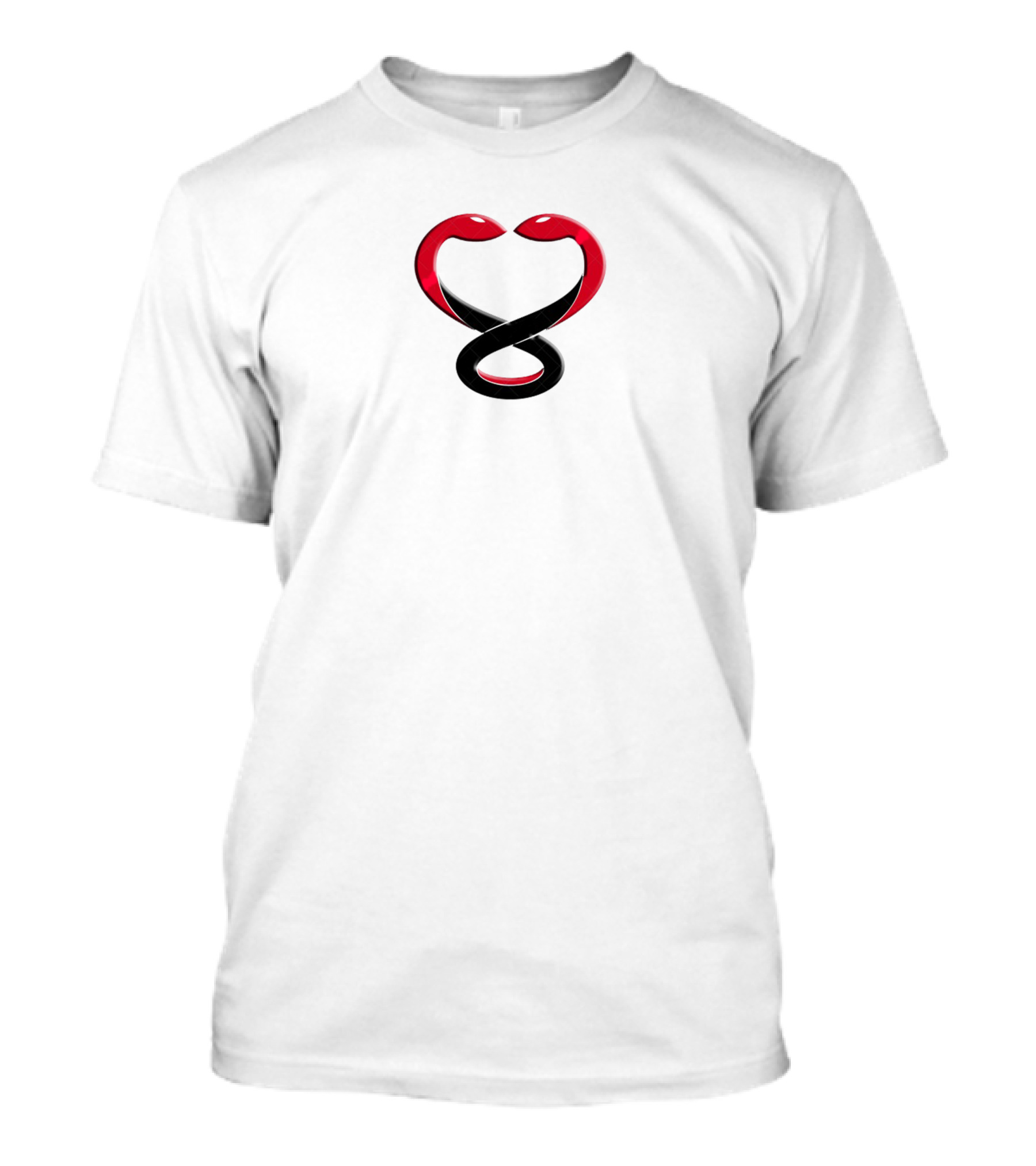 One In Two Snakes Heart Infinity T-Shirt