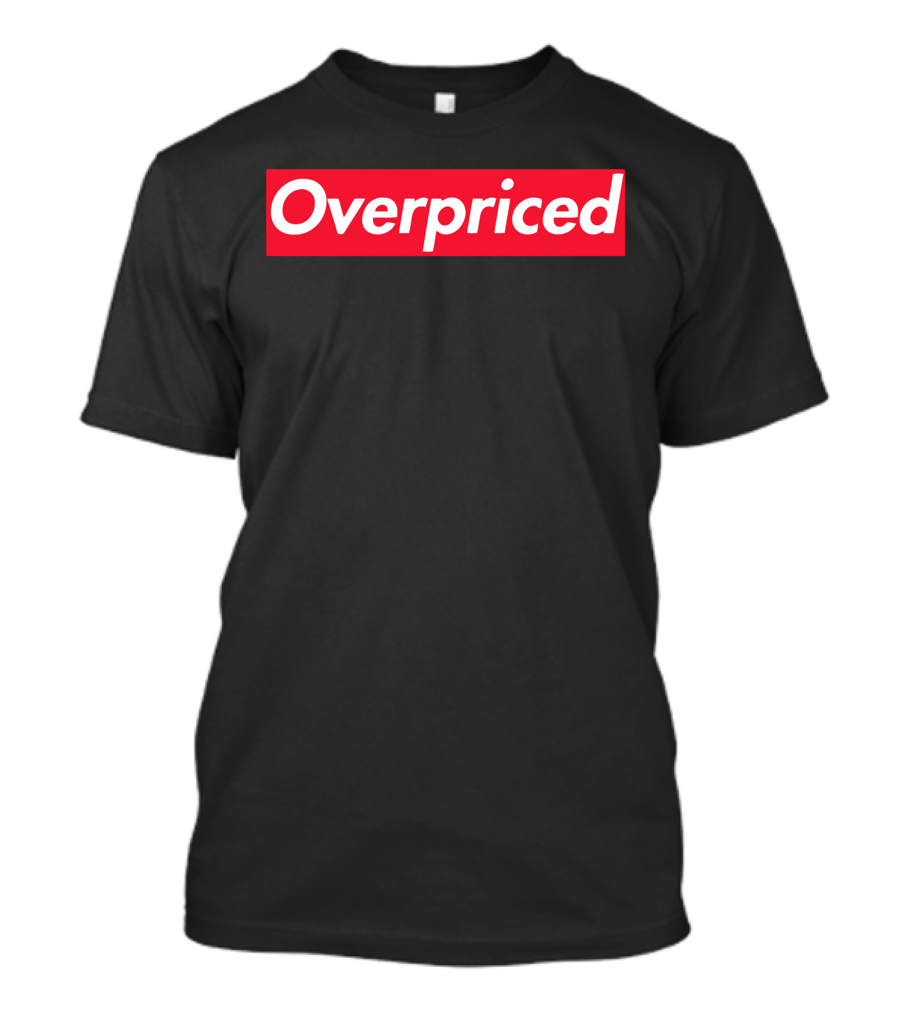 Overpriced Red Block T-Shirt